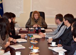 Зустріч в.о. ректора О.О.Непочатенко з представниками Ради студентського самоврядування